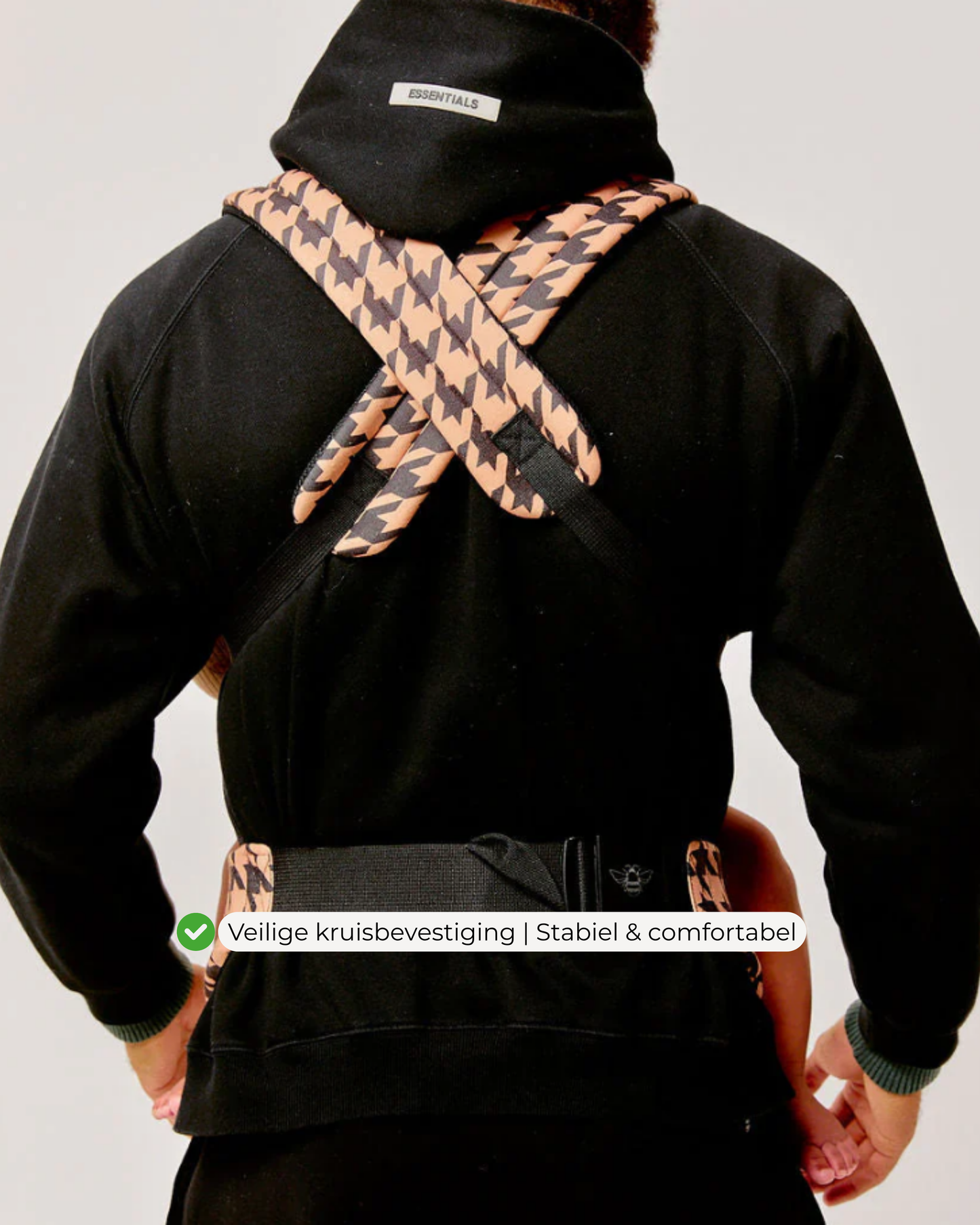 Draagzak baby | Beige & Zwart