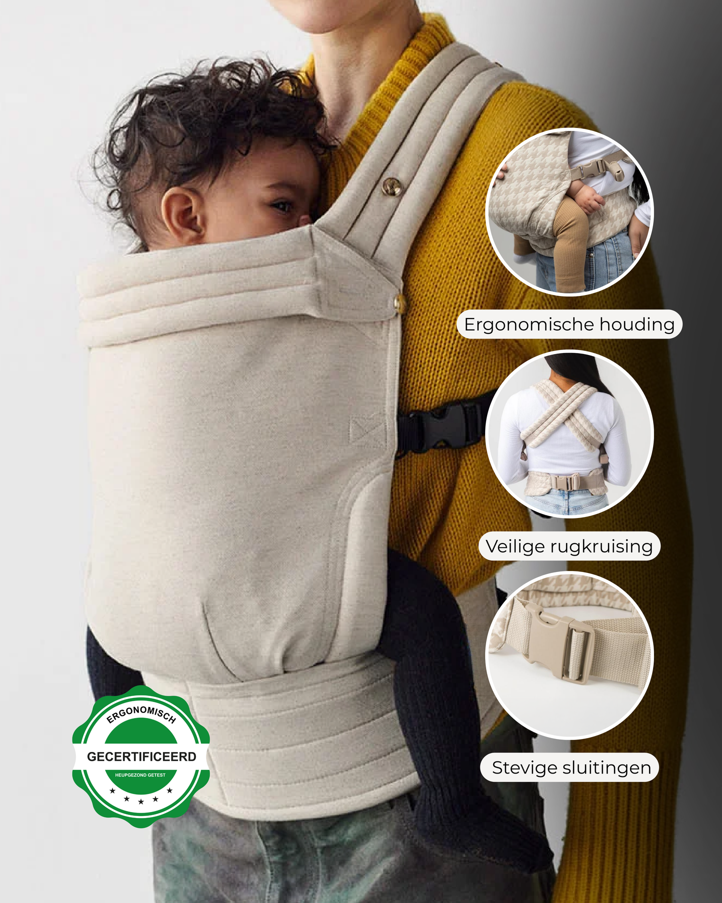 Draagzak baby | Gebroken Wit