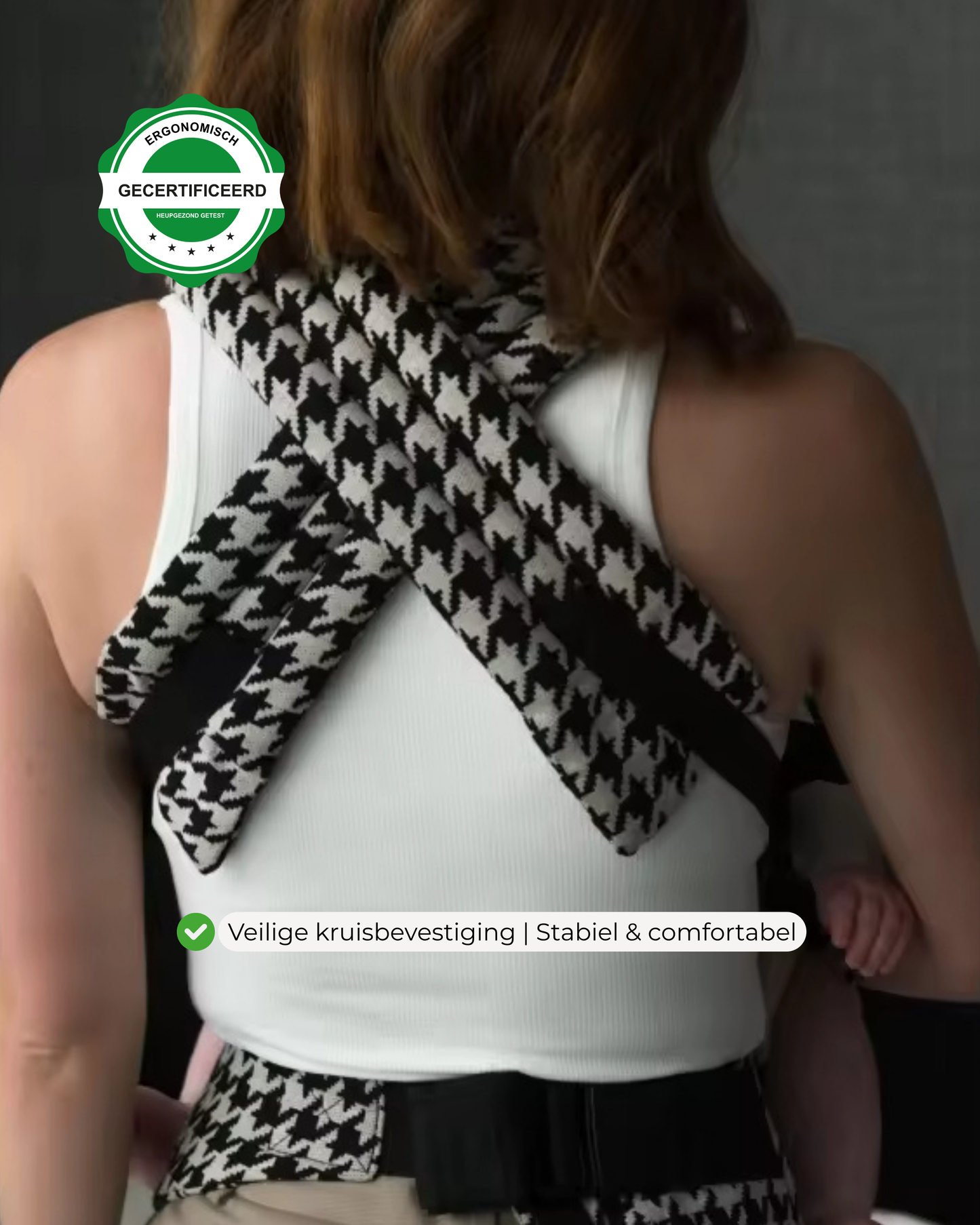 Draagzak baby | Organic Zwart & Wit