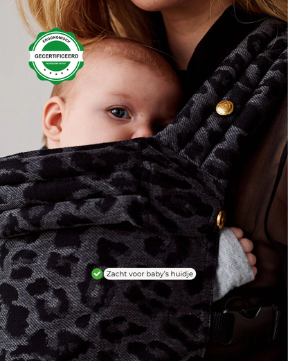 Draagzak baby | Luipaard Grijs