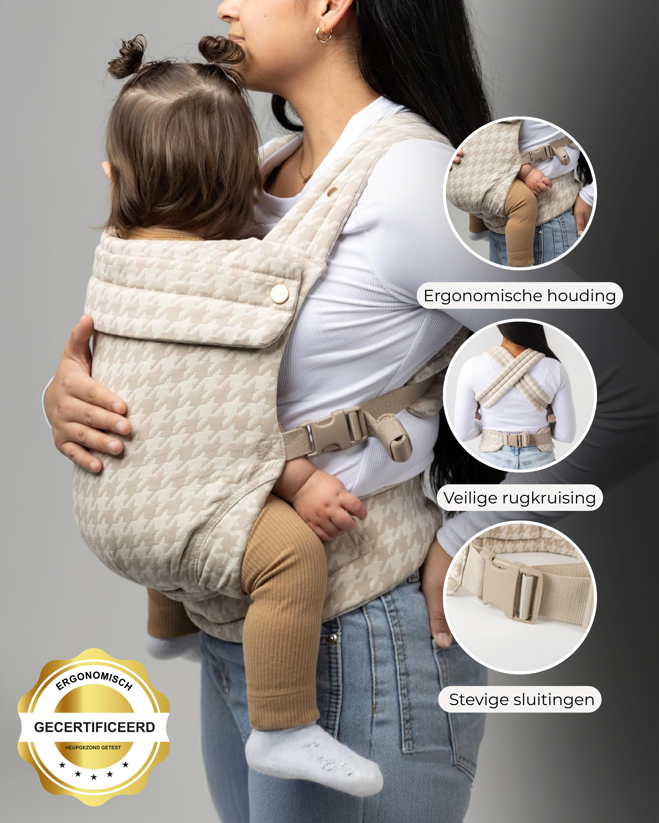 Draagzak baby | Organic Beige