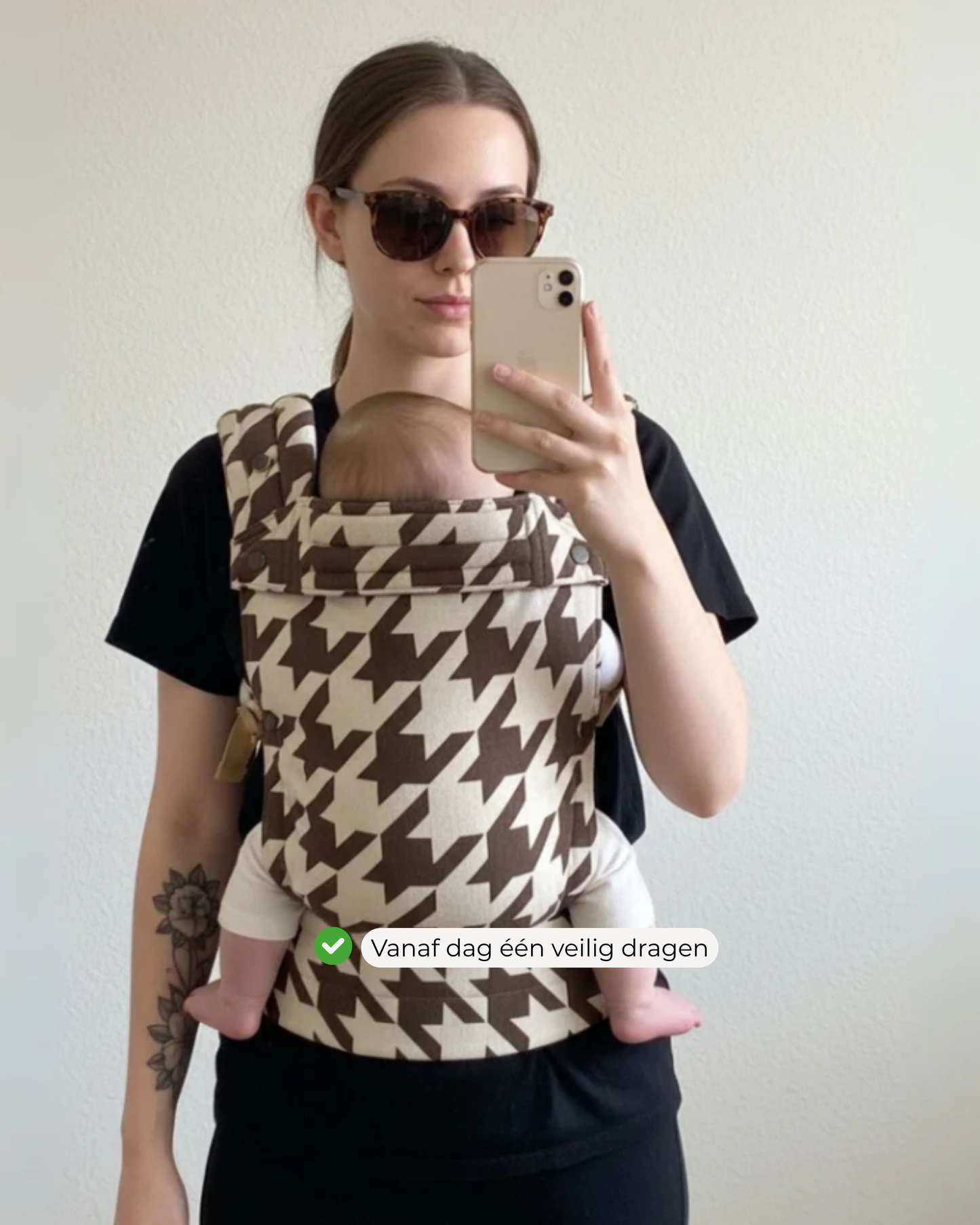 Draagzak baby | Beige & Bruin