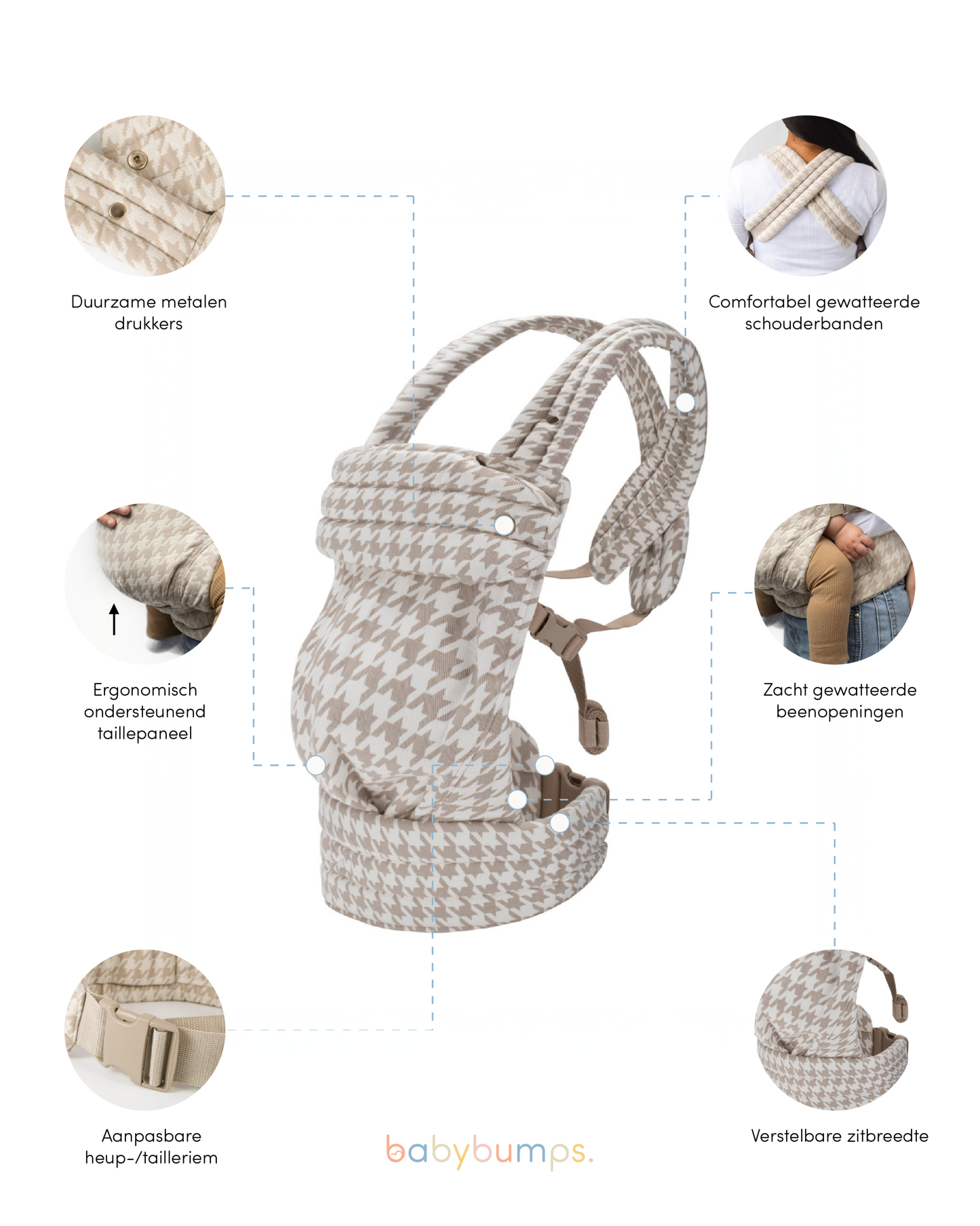 Draagzak baby | Organic Beige