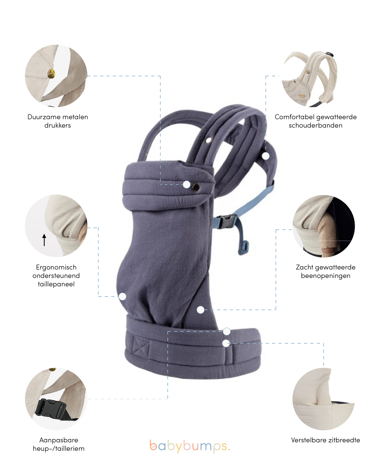 Draagzak baby | Donkerblauw