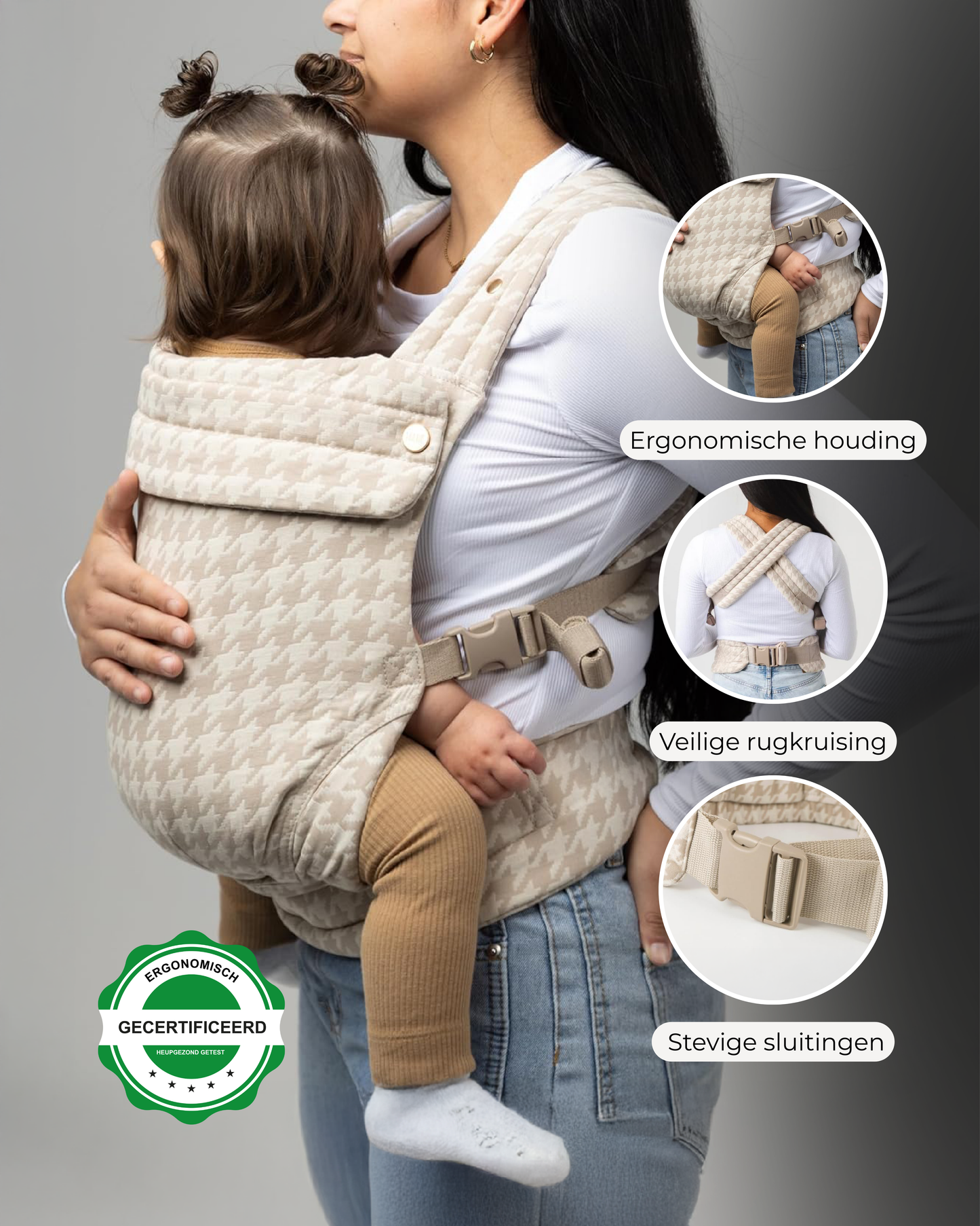 Draagzak baby | Organic Beige