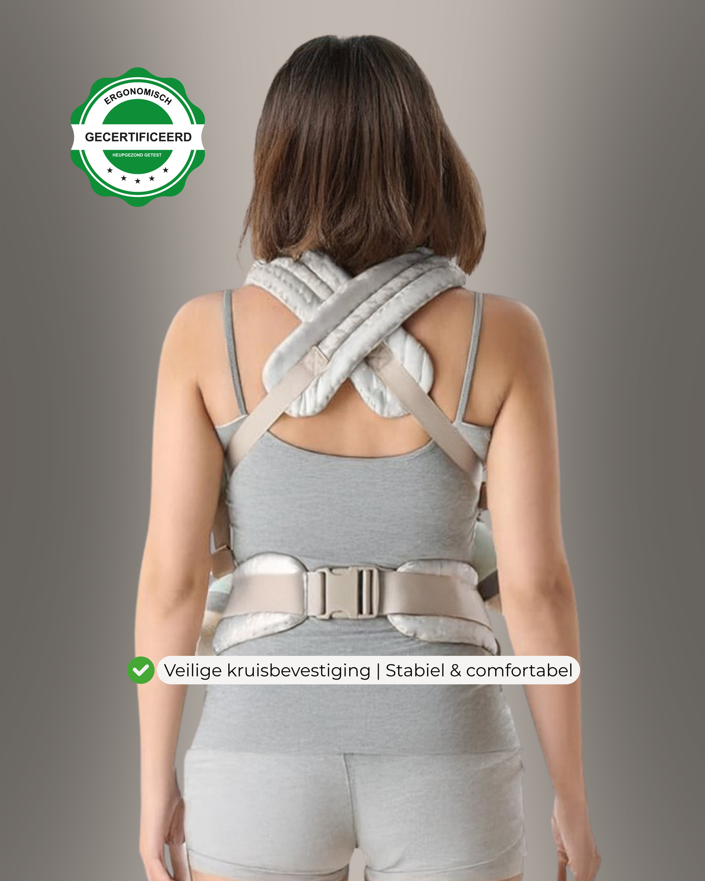 Draagzak baby | Marble Grijs