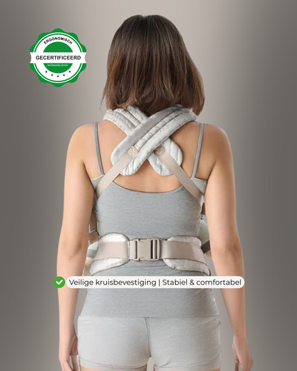 Draagzak baby | Marble Grijs