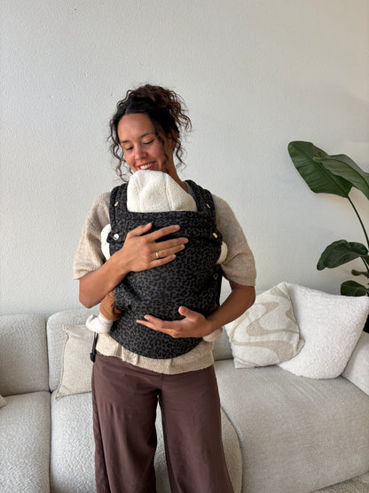 Draagzak baby | Luipaard Grijs