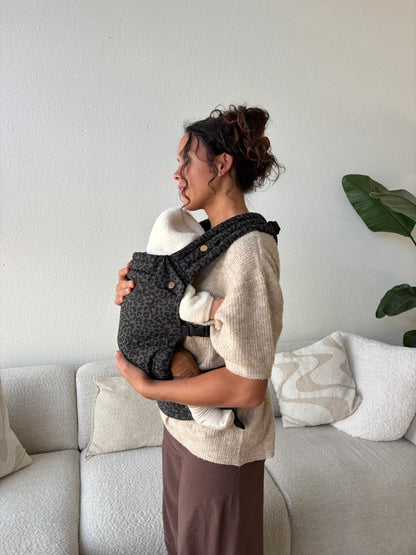 Draagzak baby | Luipaard Grijs