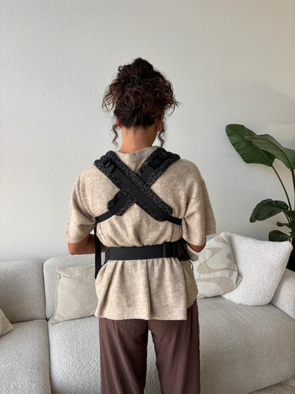 Draagzak baby | Luipaard Grijs