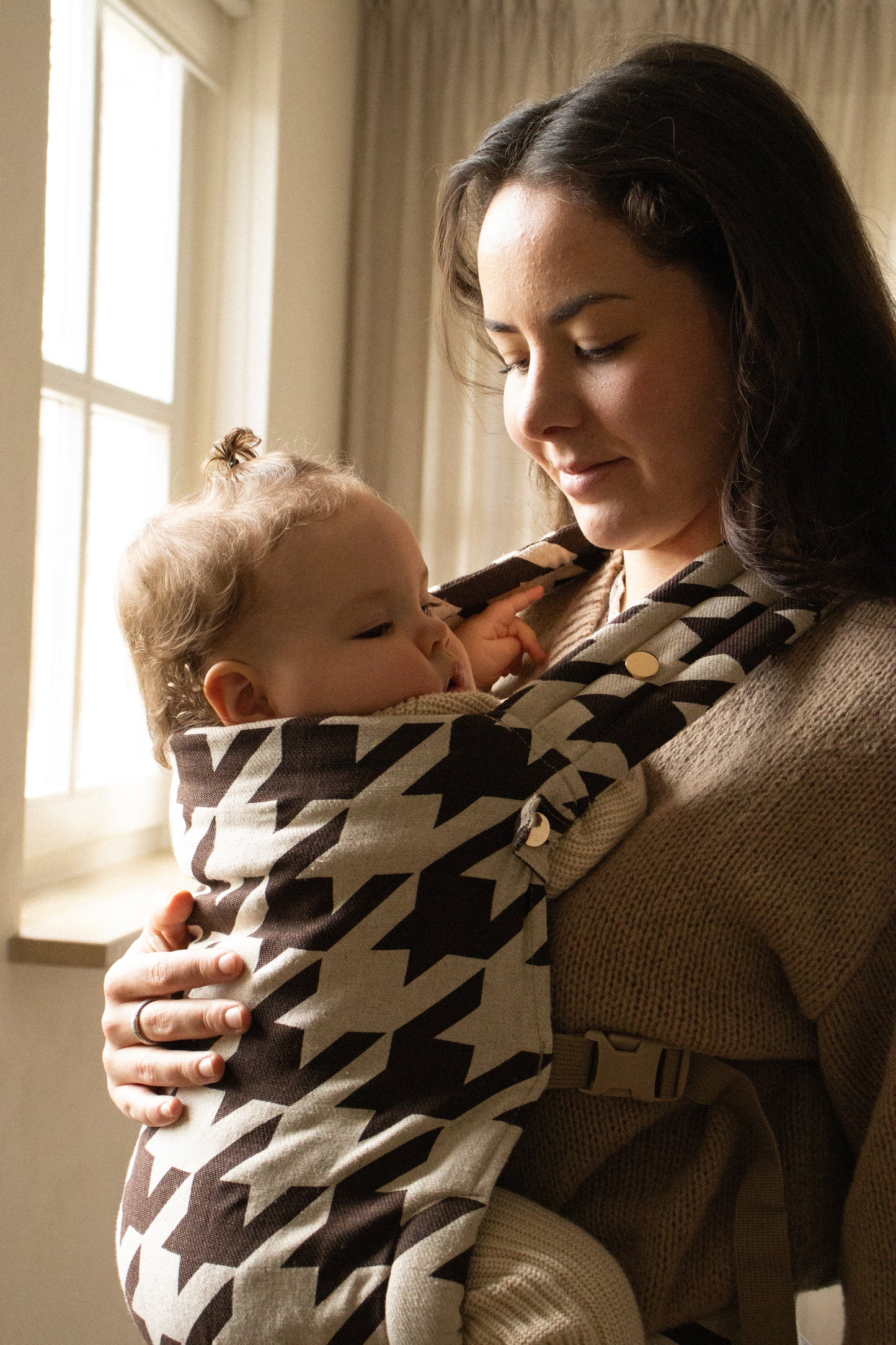 Draagzak baby | Beige & Bruin